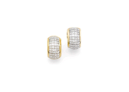 Gold Plated | Cubic Zirconia Set Stud Earrings